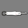 4mm Clip & Key Ring W/ Colorized Glass & Straw Key Tag